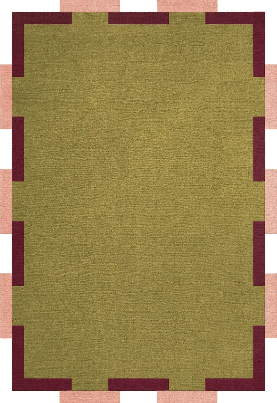 Homee Hand Tufted Woollen Rugs Teklan Fregio Wool Rug Olive Blush Rug Available In All Sizes 5x8 ft 6x9 ft 8x10 ft