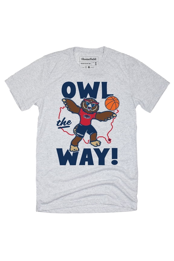 Gray Florida Atlantic Owls Owl The Ways T-Shirt