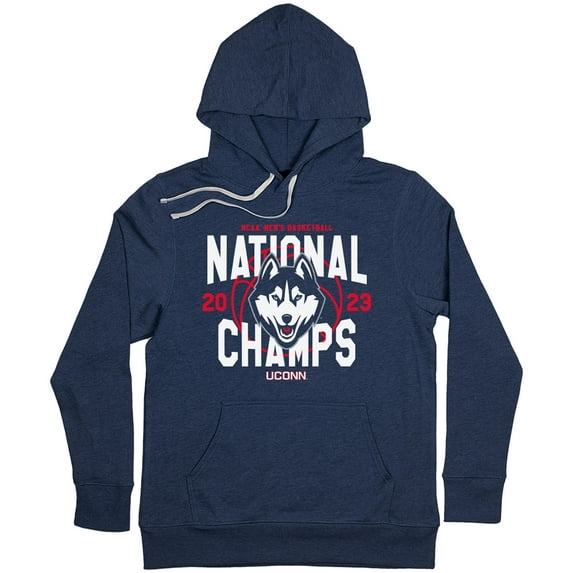Homefield Navy UConn Huskies 2023 NCAA Men-s Basketball National Champions Pullover Hoodie