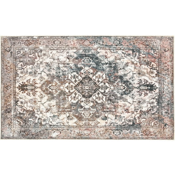 Homefires 3 x 5 ft. Kaschmar Indoor Power Loomed Chenille Rug