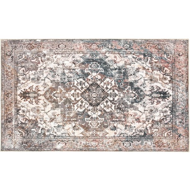 Homefires Rugs Homefires 3 x 5 ft. Kaschmar Indoor Power Loomed Chenille Rug - Walmart ...
