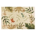 thumbnail image 1 of Homefires Butterflies & Dragonflies Rug – 22"x34" Indoor/Outdoor Hand-Hooked Accent Mat, 1 of 4