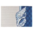 thumbnail image 1 of Homefires Conch Shell on Checkerboard Indoor Doormat, 1 of 2