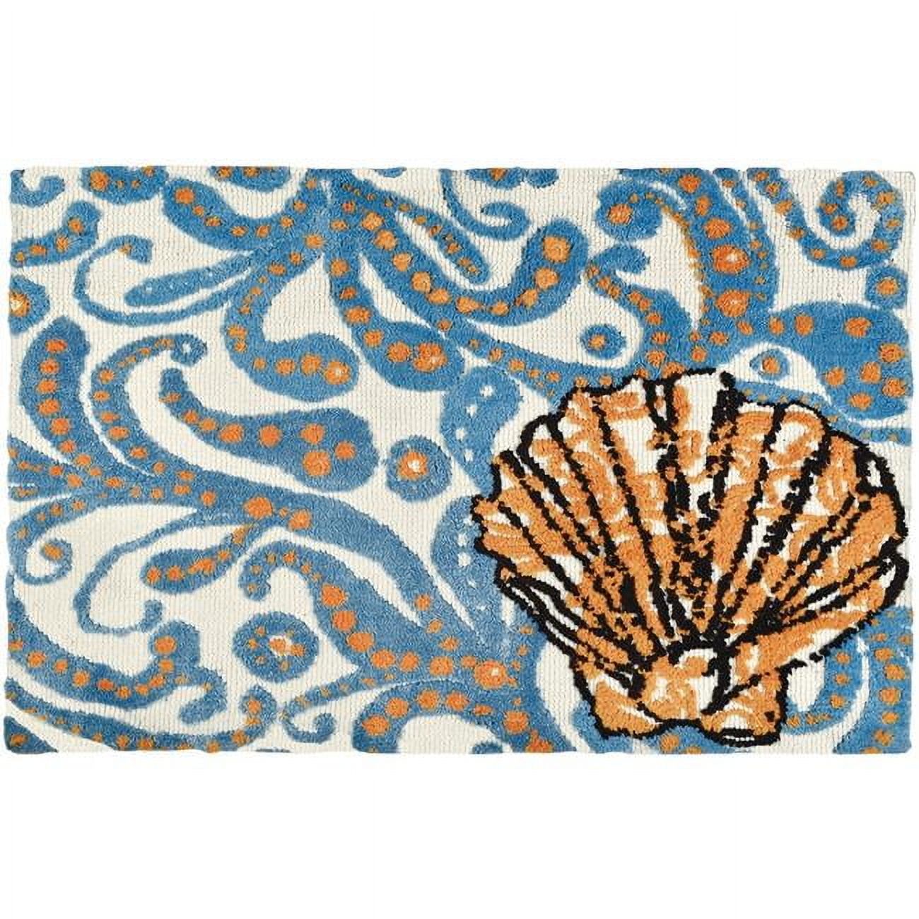 Homefires Rugs Homefires MFA-RRW001 34 x 22 x 0.5 in. Coastal Dream Accent Rug, Multi ...