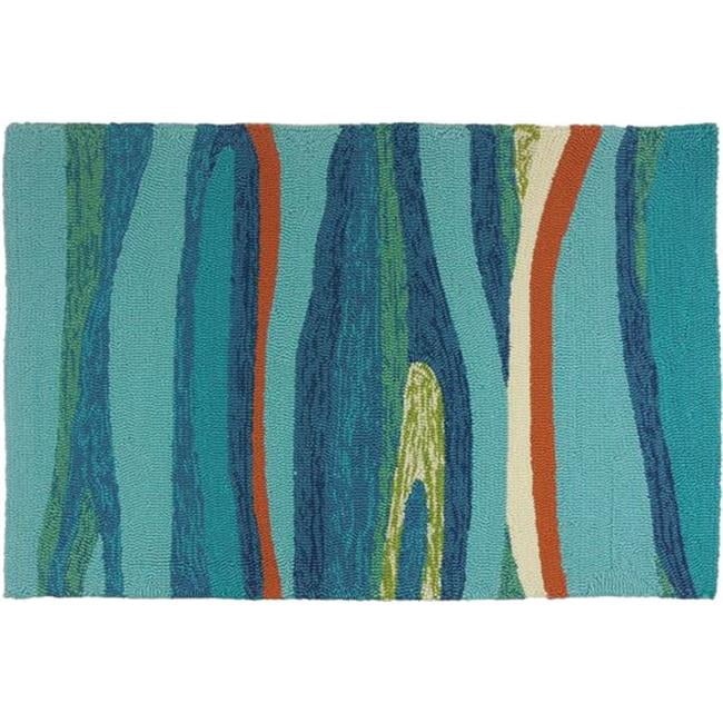 Homefires Rugs Homefires PP-HF039E 5 x 7 ft. Polypropylene Ocean Waves Rug - Walmart.com