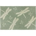 thumbnail image 1 of Homefires PPS-BES001B 22 x 34 in. Polypropylene Dragonfly Field Hand Hooked Rug, 1 of 2