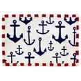 thumbnail image 1 of Jellybean Modern Indoor / Outdoor Mat Home Comfort Rugs 20" X 30" Rectangle Anchors Aweigh, 1 of 3