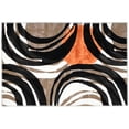 thumbnail image 1 of Homefires Rugs 1.67' x 2.5' Makeba Black and White Rectangular Area Throw Rug, 1 of 1