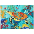 thumbnail image 1 of Homefires Rugs 1.75' x 2.5' Marine Turtle Indoor Outdoor Area Throw Rug - Multi-Color, 1 of 3