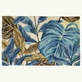thumbnail image 1 of Homefires Rugs 1.75' x 2.75' Vibrant Rectangular Blue Jungle Polyester Indoor Area Throw Rug, 1 of 4