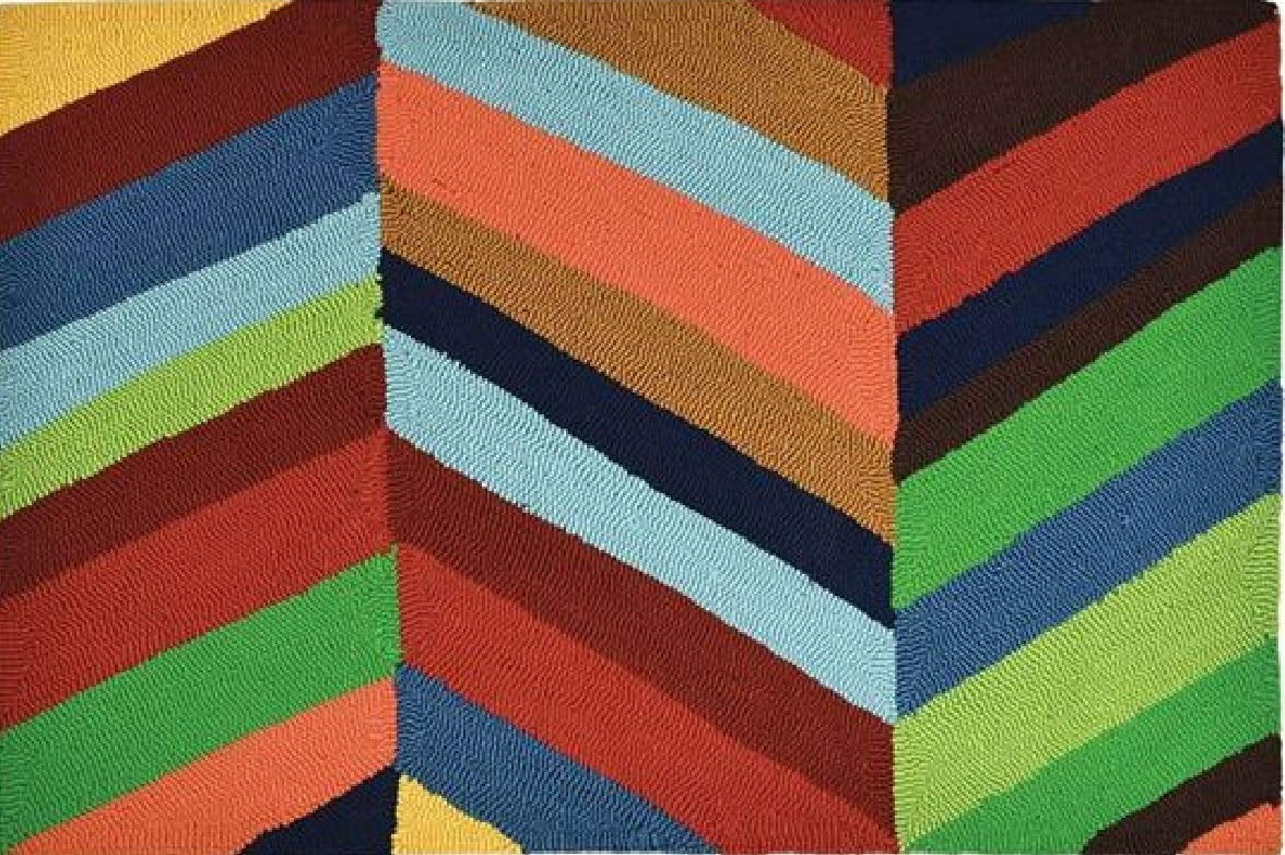 Homefires Rugs Homefires Rugs Boho Bold Chevron Rug in Multicolor - Walmart.com