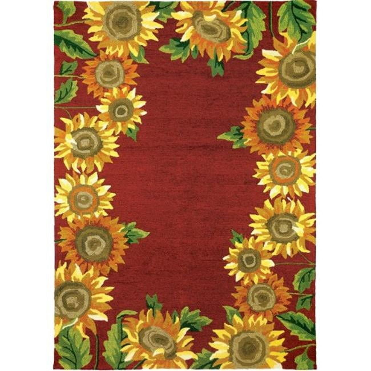 Homefires Rugs Homefires Rugs PPS-JB111C Sunflower Field Area Rug - 3 x 5 ft ...