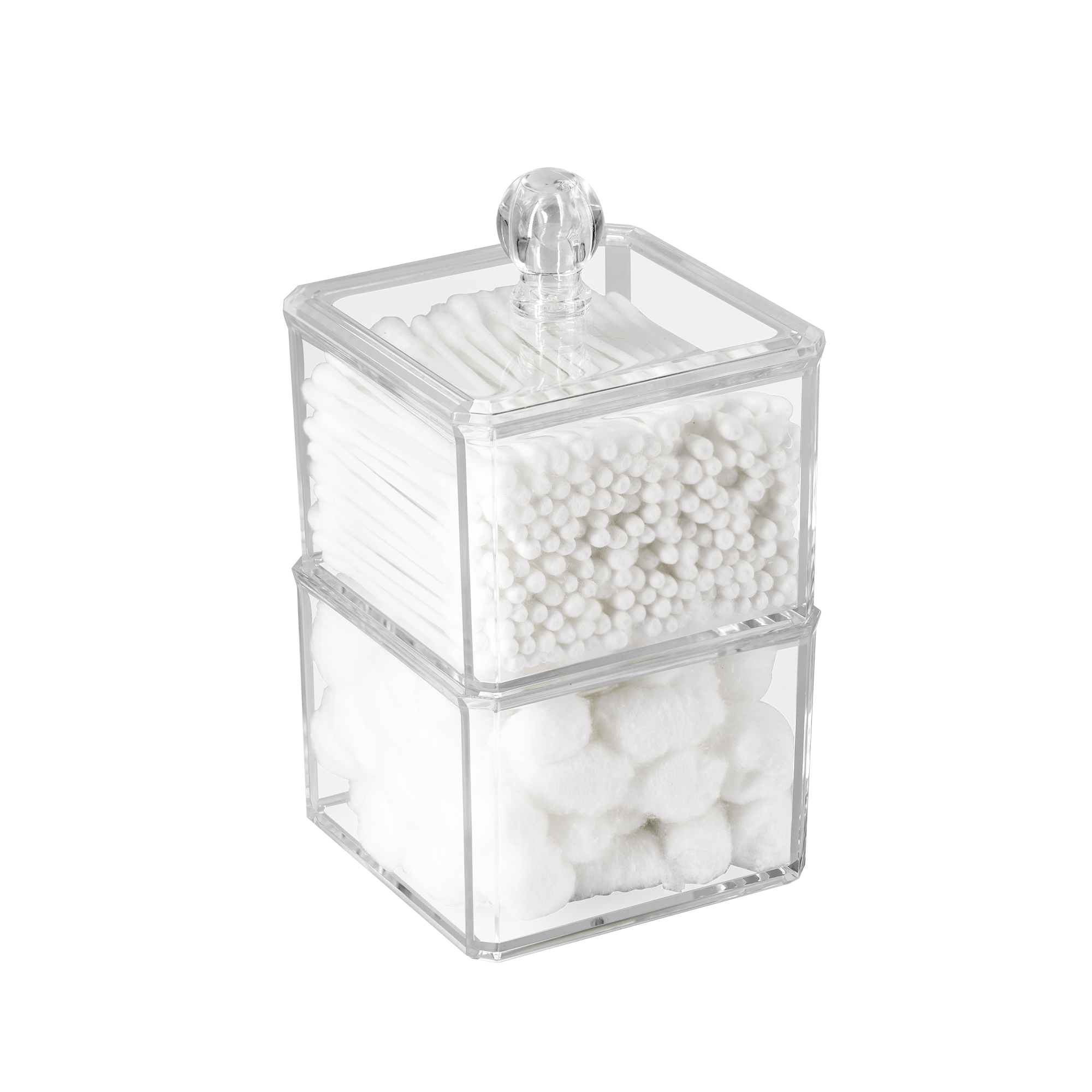 Xmmswdla clear stackable storage containers with 2 drawers under sink