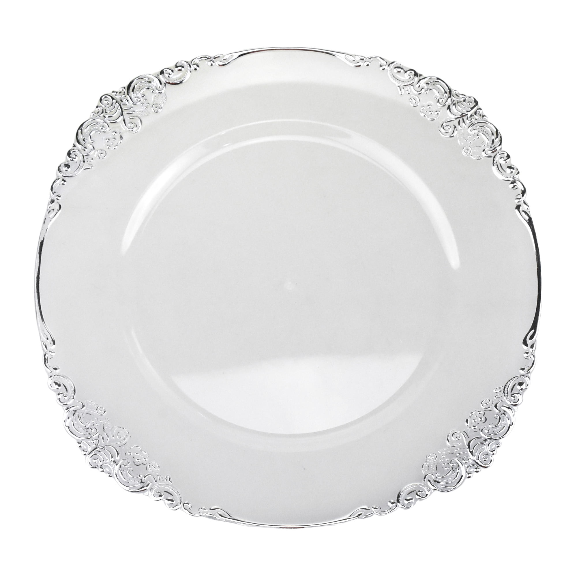 Homeford 13-Inch Gold Plastic Square Charger Plate - Decorative Placemat For Weddings & Parties