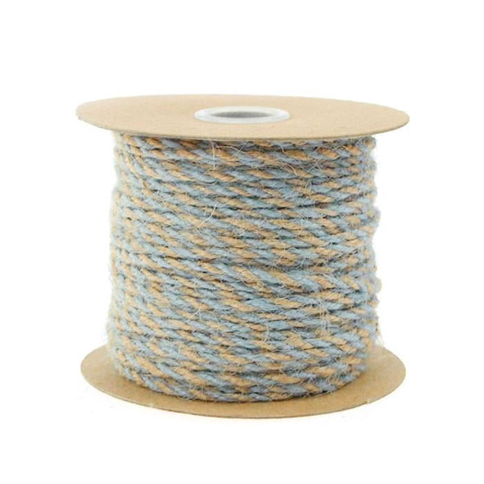 Homeford Bi-Colored Jute Twine Cord Rope Ribbon, 2.5mm, 5/64-inch, 50 ...