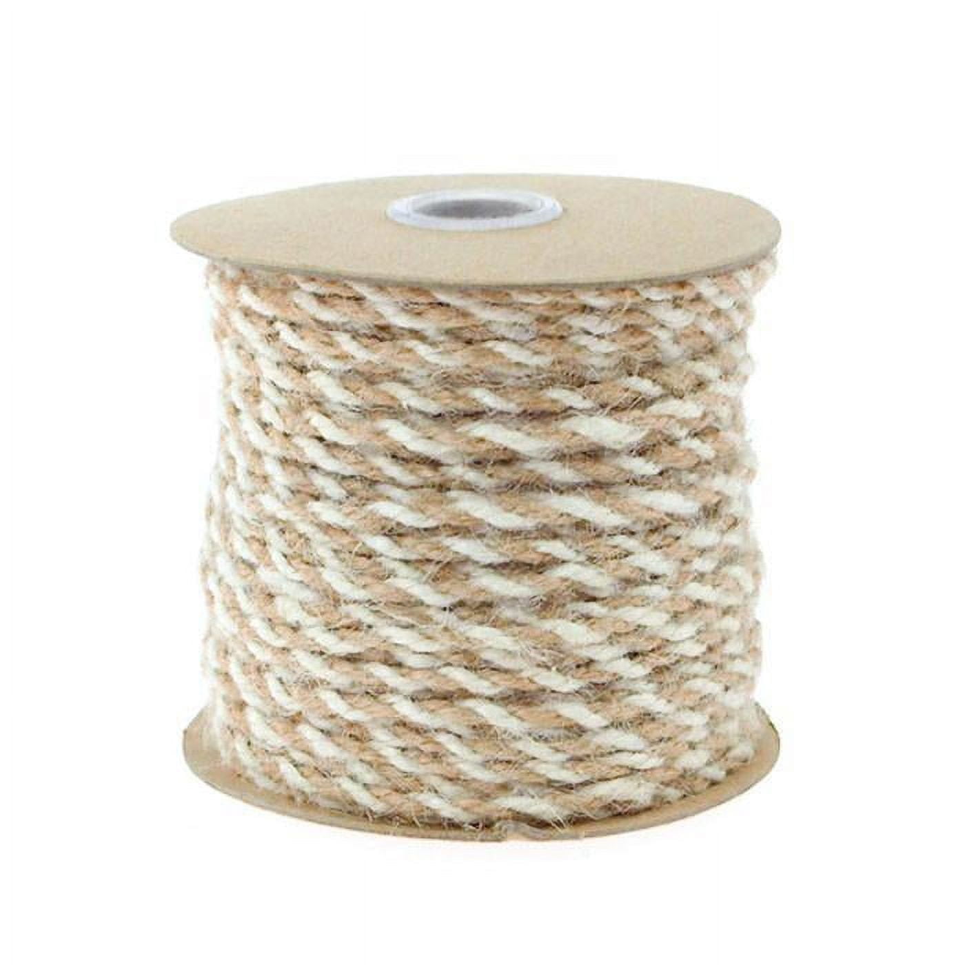 Homeford Bi-Colored Jute Twine Cord Rope Ribbon, 2.5mm, 5/64-inch, 50 ...