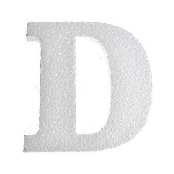Homeford Craft EPS Foam Symbol Cut Out "D", 4-3/4-Inch, 12-Count