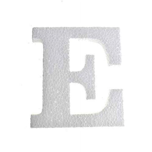 Homeford Craft EPS Foam Symbol Cut Out "E", 4-3/4-Inch, 12-Count