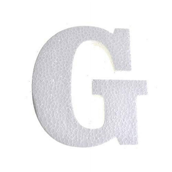 Homeford Craft EPS Foam Symbol Cut Out "G", 4-3/4-Inch, 12-Count