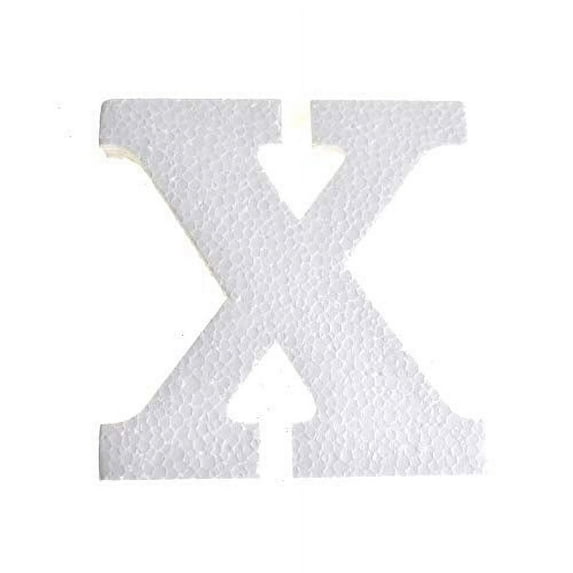 Homeford Craft EPS Foam Symbol Cut Out "X", 4-3/4-Inch, 12-Count