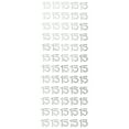 thumbnail image 1 of Homeford Quinceañera Number 15 Rhinestone Stickers, 5/8-inch, 60-count, Silver, 1 of 3