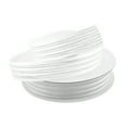 thumbnail image 1 of Homeford Sheer Satin Metallic Cabana Stripes Ribbon, 5/8-inch, 25-yard, White/Silver, 1 of 3