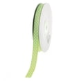 thumbnail image 1 of Homeford Swiss Dots Grosgrain Ribbon, 3/8-inch, 25-yard, Apple Green, 1 of 1