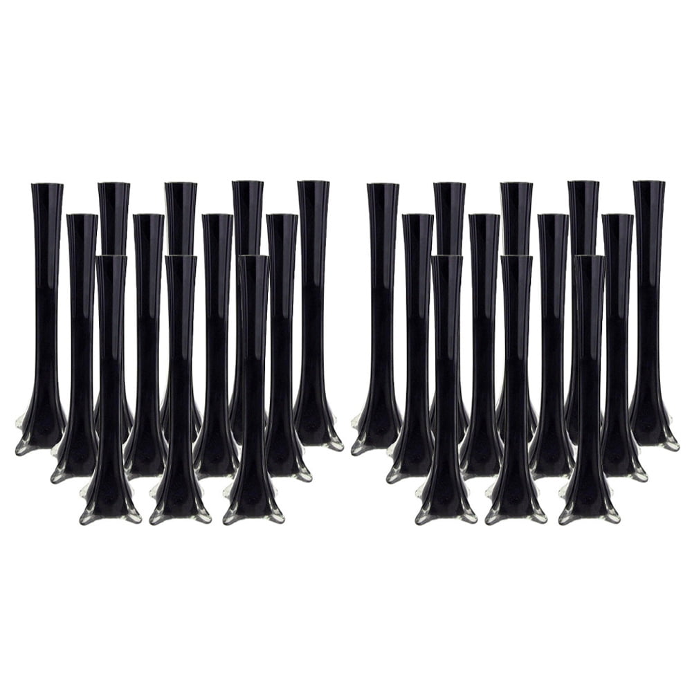 Homeford Tall Eiffel Tower Glass Vase Centerpiece, 12inch, 24count