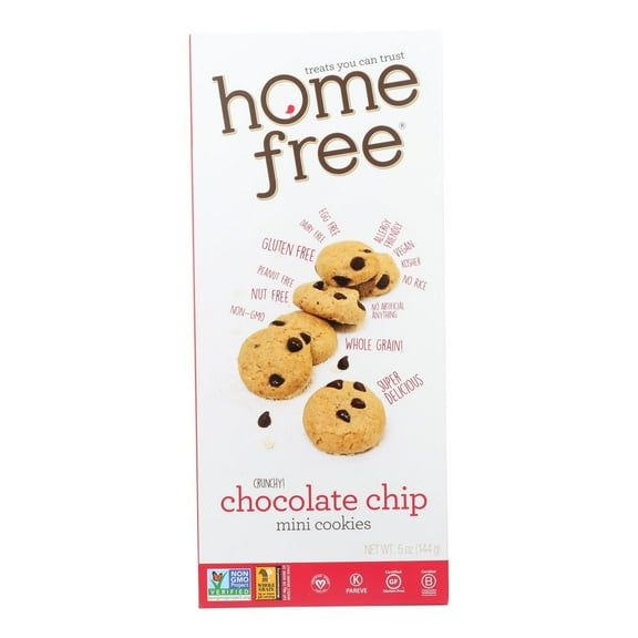 Homefree - Gluten Free Mini Cookies - Chocolate Chip - Case of 6 - 5 oz.