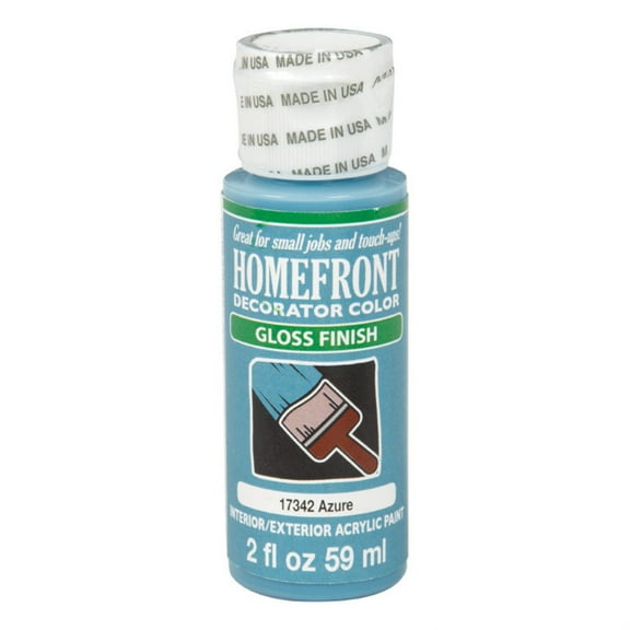 Homefront Paint Acrylic Exterior, Interior, Interior/Exterior Gloss 2 Oz Pack of 3