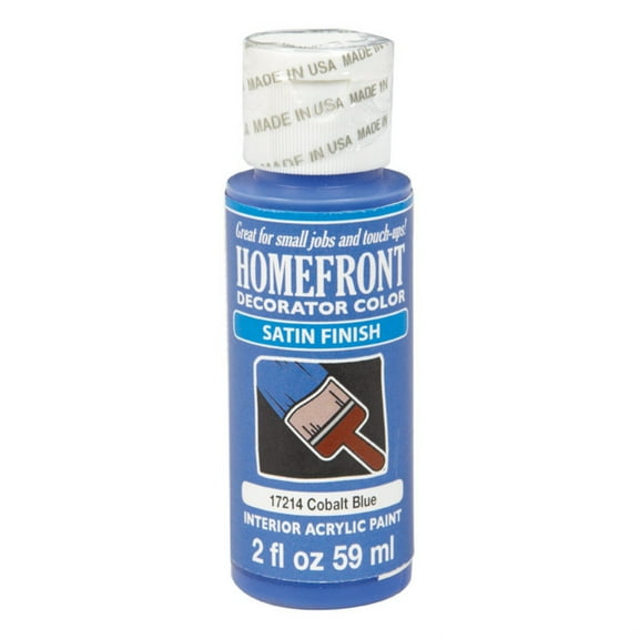 Homefront 17214N Decorator Interior Satin Acrylic Paint - 2 oz - pack of 3