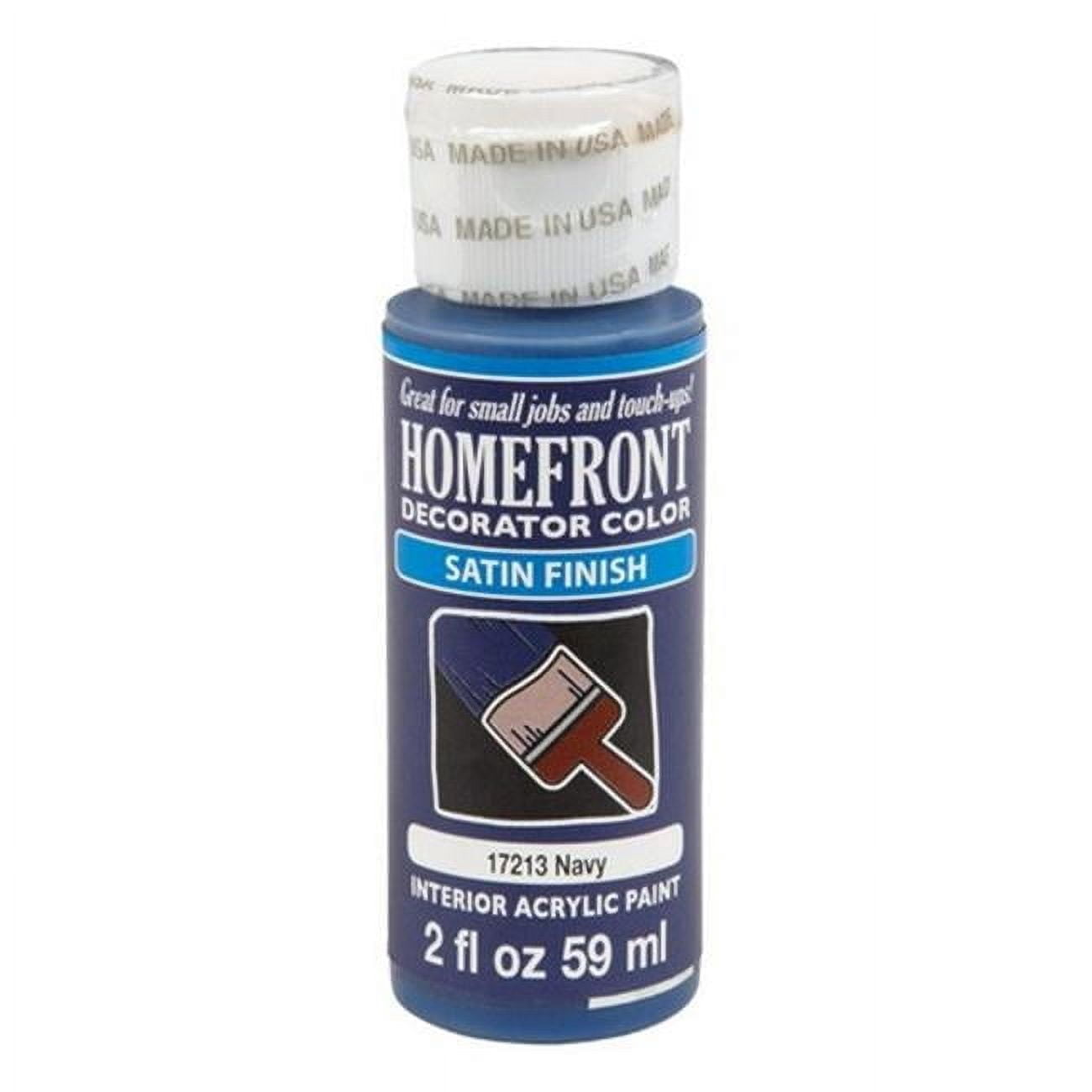 Homefront 17213N 2 oz Decoratior Interior Satin Acrylic Paint in Navy - pack of 3