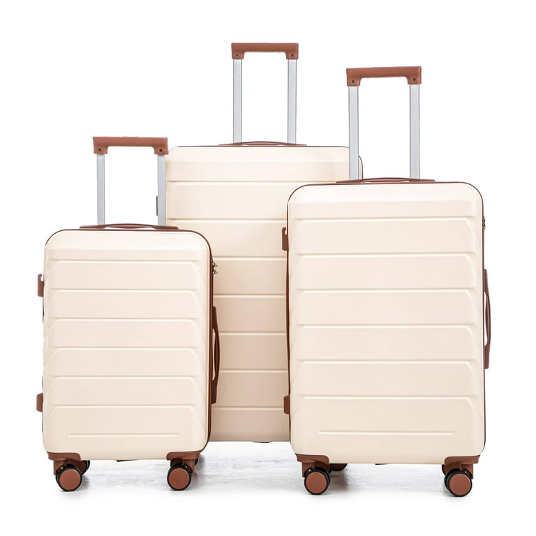 Homefun Piece ABS Spinner Luggage Set 20 24 28 Inch Matching