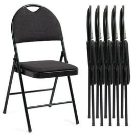 Flash Furniture Hercules Series Plastic Folding Chair Black - Main Image