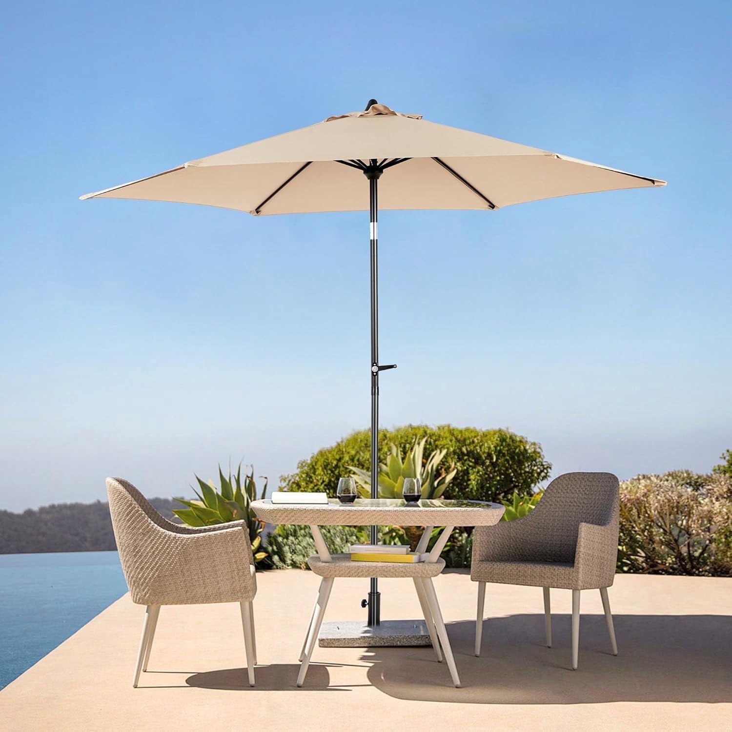 6 ft diameter patio umbrella Custom (6-Panel) | Market Umbrella designed for businesses seeking durability and functionality in their outdoor spaces 6 ft Fiberglass Umbrella with