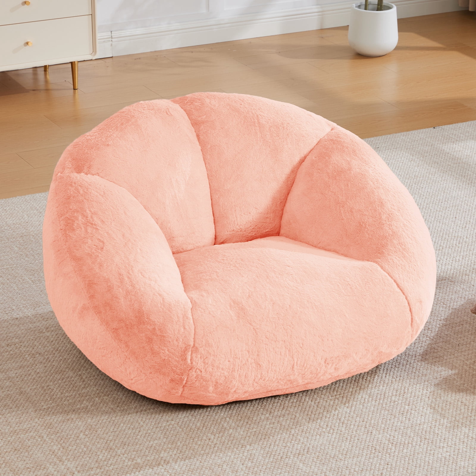 Homefun Bean Bag Chair Lazy Sofa for Adults Teens,Shell Shaped Comfy Sofa with Armrests for Bedroom Living Room,Gaming Reading