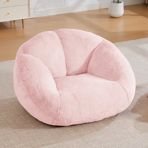 Homefun Bean Bag Chair Lazy Sofa for Adults Teens,Shell Shaped Comfy Sofa with Armrests for Bedroom Living Room,Gaming Reading