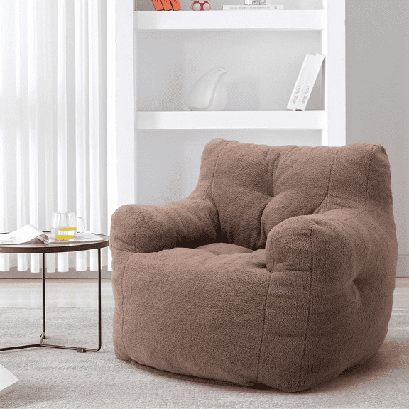 Homefun Bean Bag Chair for Adults & Kids -Plush Lounger Memory Foam Lazy Sofa Durable for Patio/Living Room
