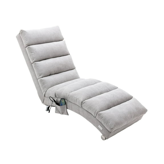 Homefun Massage Chaise Lounge Electric Recliner Chaise Chair 5-Modes Remote Adjustable Ergonomic for Home Office Living Room Bedroom