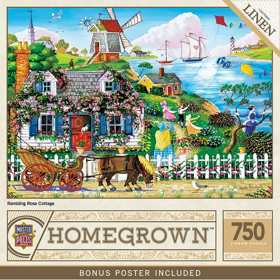 Homegrown - Rambling Rose Cottage 750 Piece Puzzle
