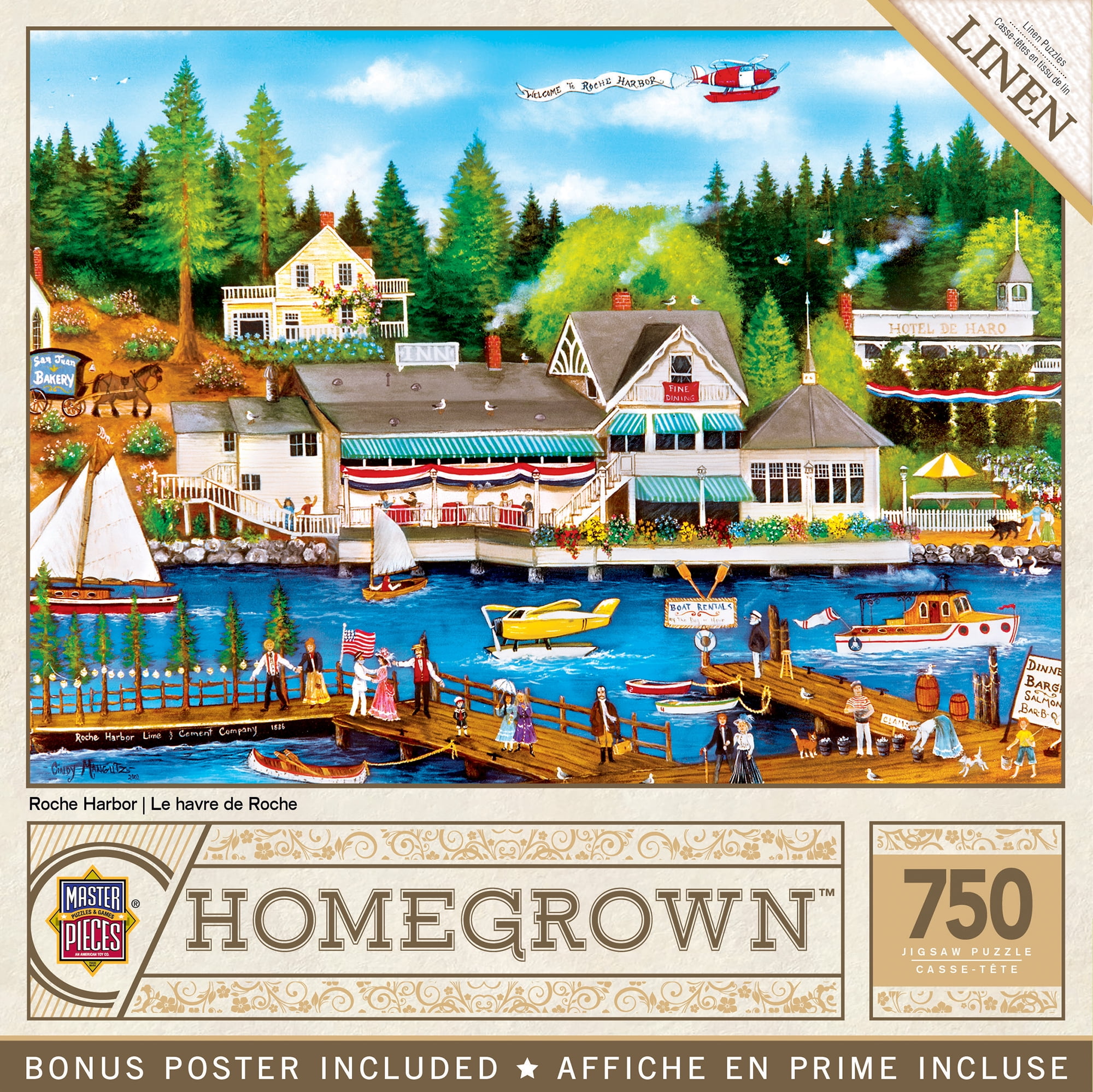 Homegrown - Roche Harbor 750 Piece Interlocking Jigsaw Puzzle for Adults
