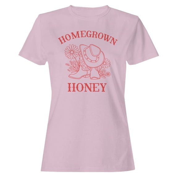 Homegrown Western Honey Women's T-shirt - Light Pink