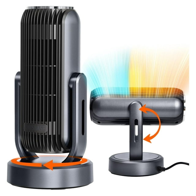 Homehour 180° Oscillating Space Heaters for Indoor Use Large Room Safe