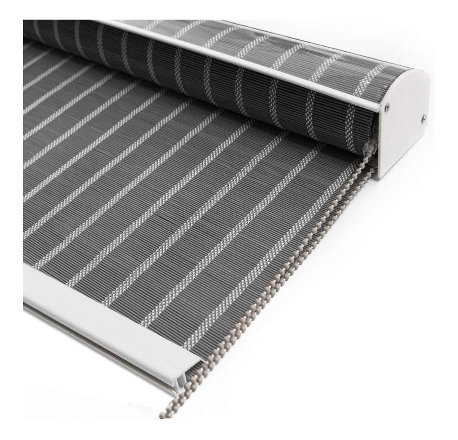 Homehour Bamboo Window Blinds, Grey, Premium Light Filtering UV