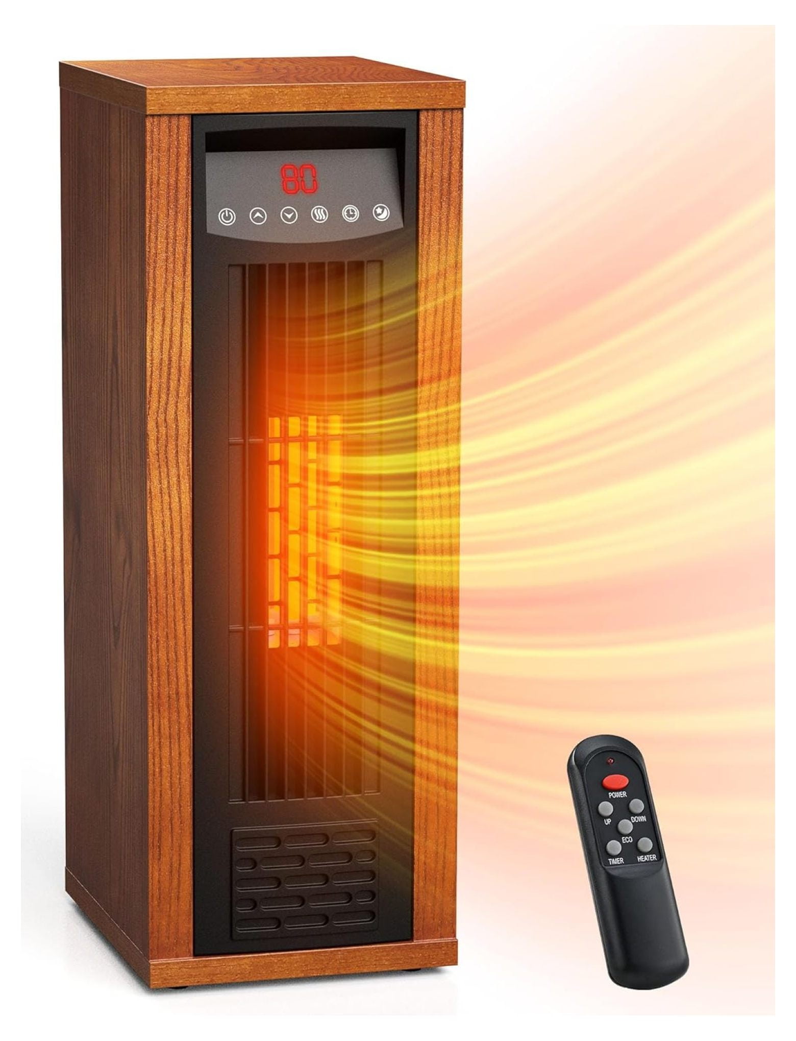 Homehour Infrared Space Heater, 1500W PTC Portable Electric Heaters for