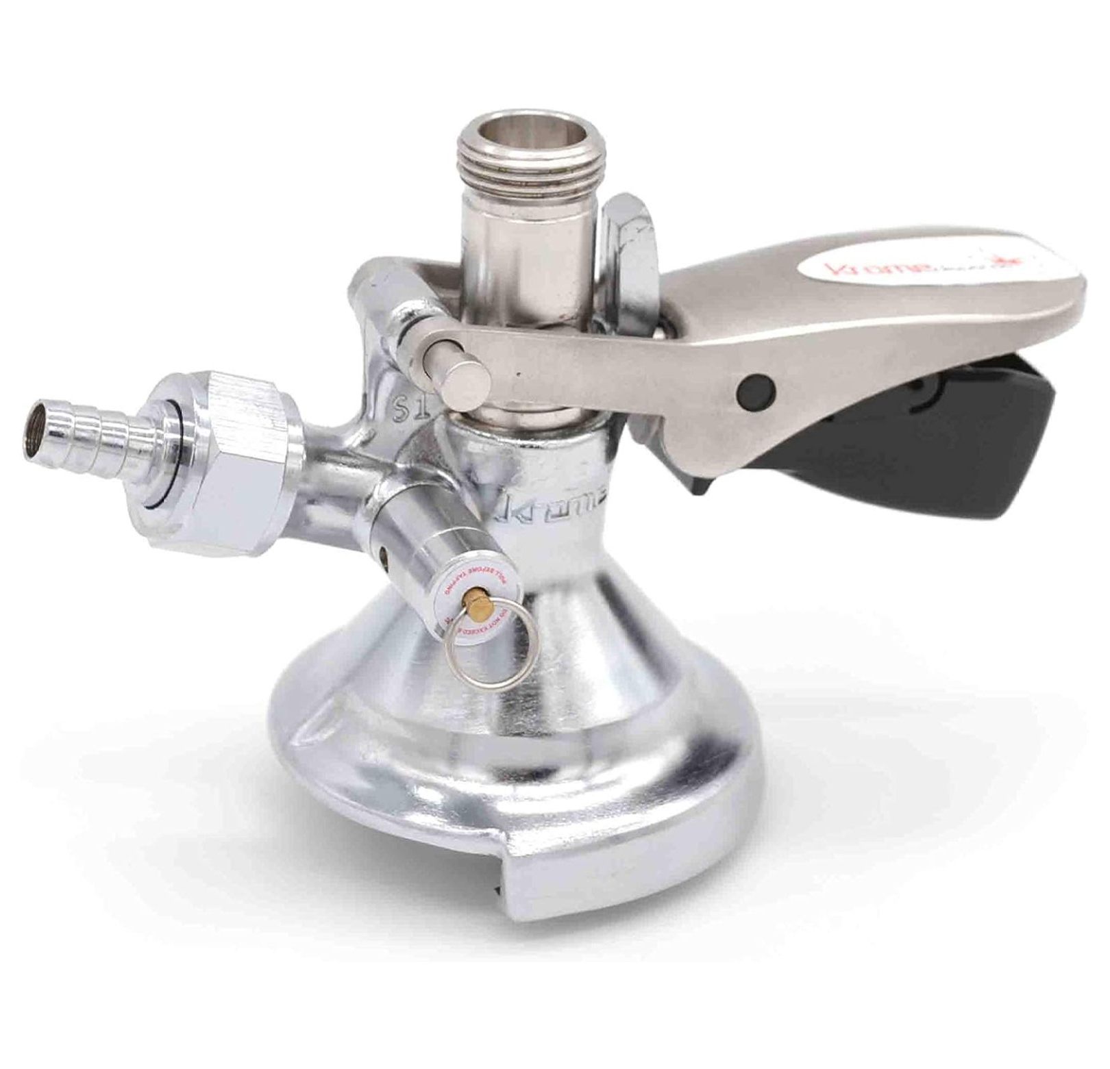 Homehours Keg Tap Draft Beer Coupler Multiple System Types (Asystem Coupler, Stainless Steel