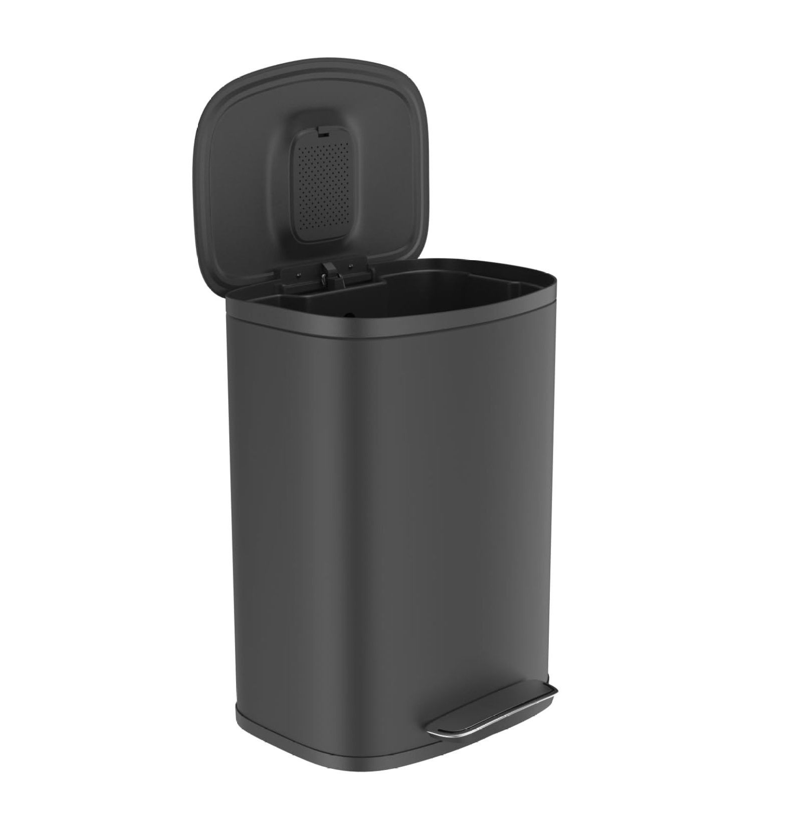 HomehoursKitchen Garbage Trash Can 50L/13 Gallon, Stainless Steel