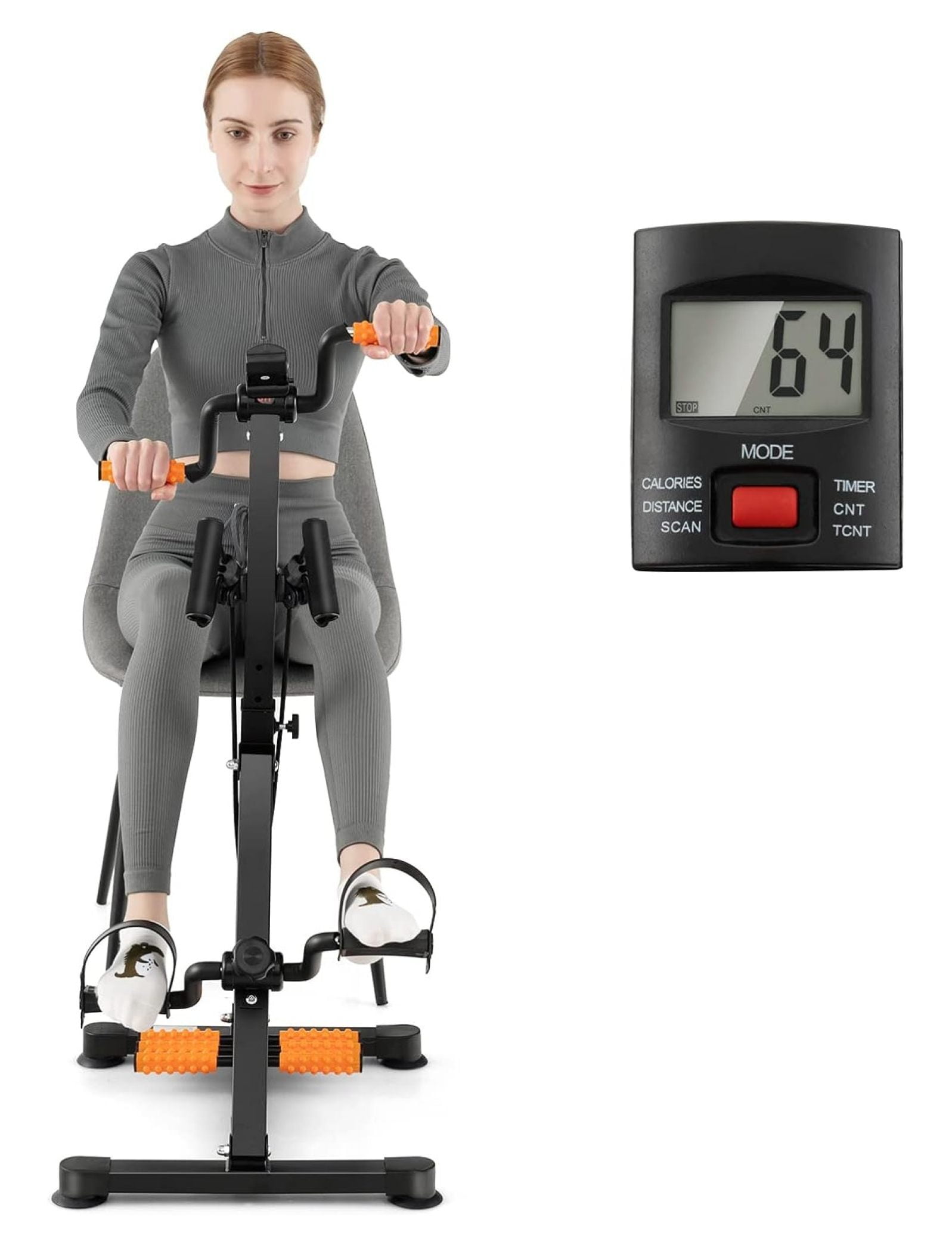 Homehours Pedal Exercise Bike for Seniors, Hand Arm Leg and Knee