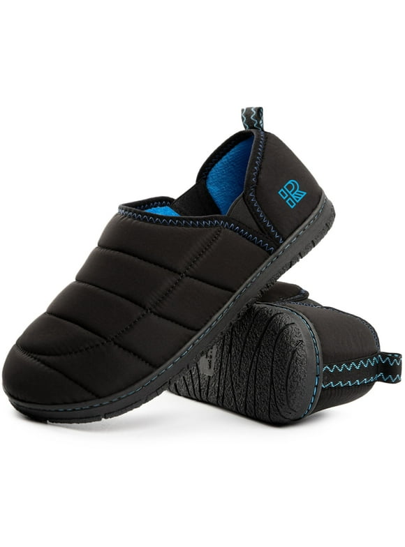 Men's Cozy Outdoor Indoor Slippers Dual-Tone Memory Foam Slip-Ons Loafers House Shoes