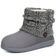 thumbnail image 1 of Homeier Ralph Women's Woolen Yarn Knit Bootie Slippers Memory Foam House Shoe, 1 of 7
